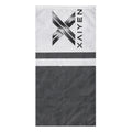 XAIYEN Premium Mink-Cotton Beach & Pool Towel- Charcoal Stripe