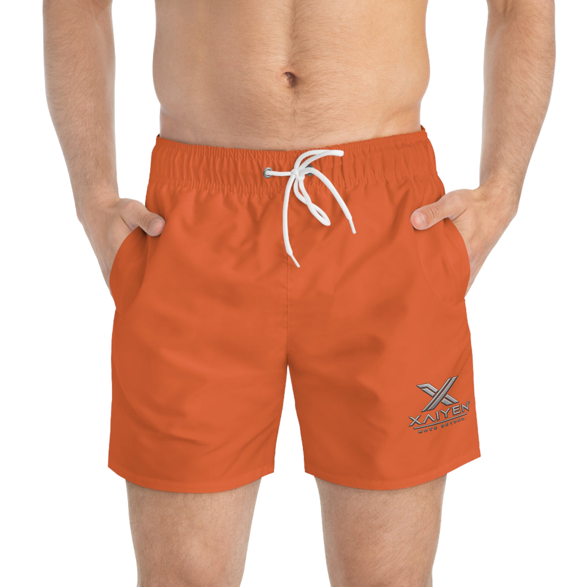 XAIYEN Signature Swim Trunks – Orange