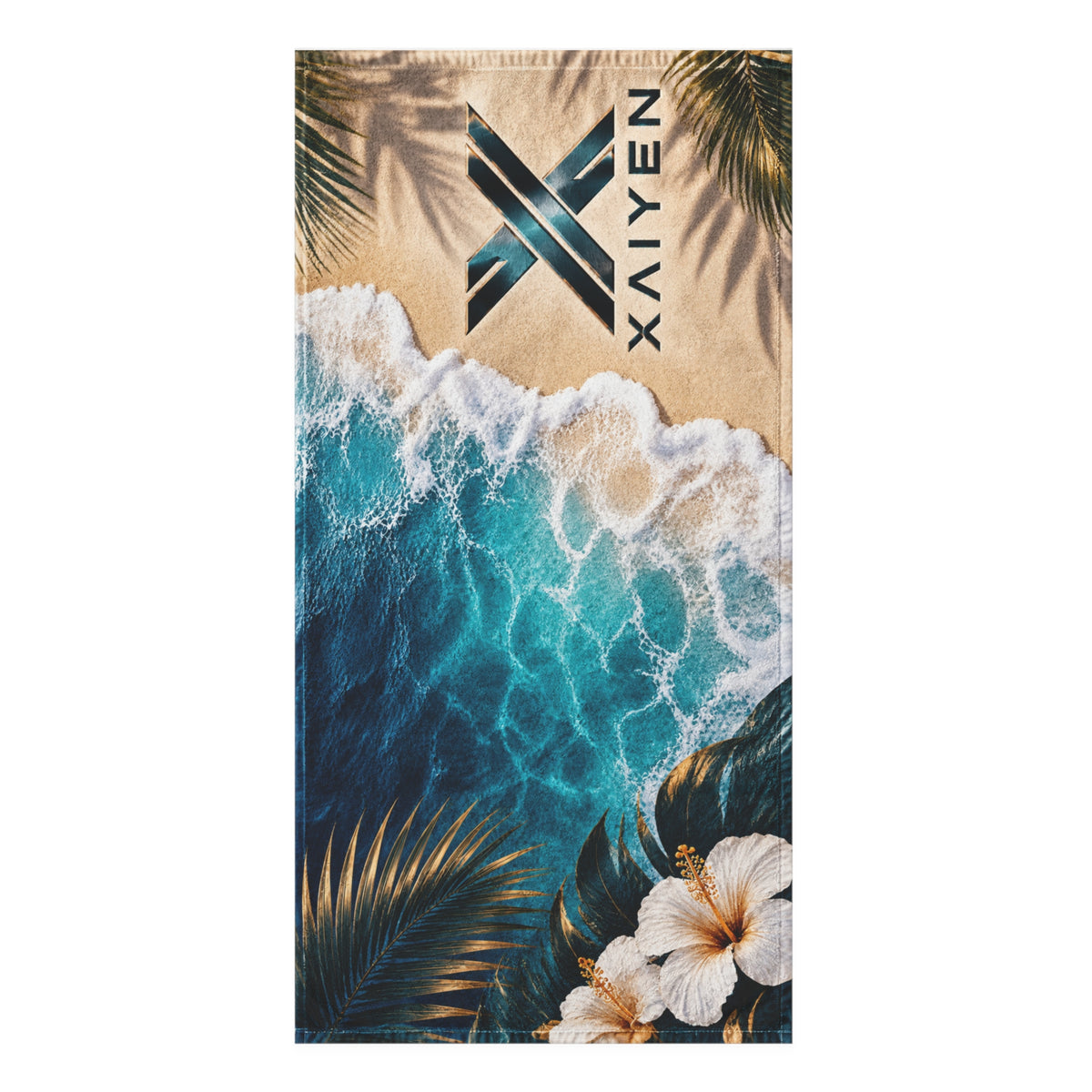 XAIYEN Premium Mink-Cotton Beach & Pool Towel – Caribbean Shore