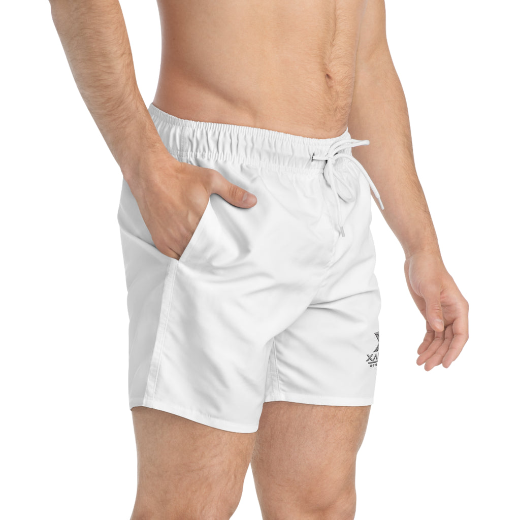 XAIYEN Signature Swim Trunks – White