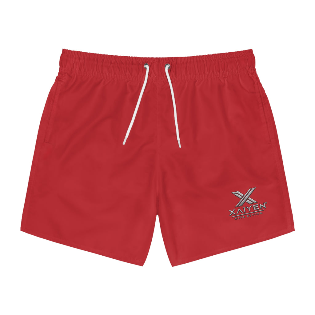 XAIYEN Signature Swim Trunks – Red