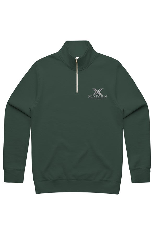 XAIYEN Men s Stencil Half Zip