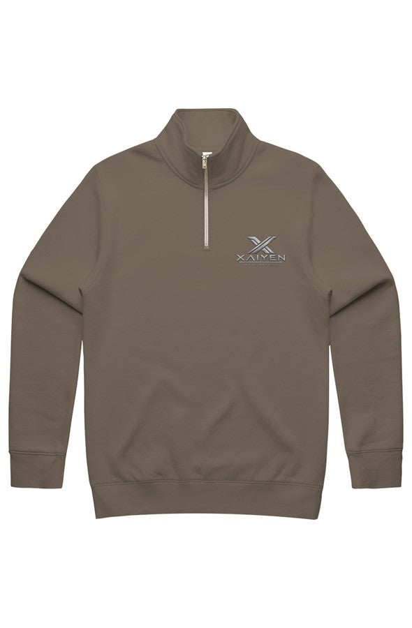 XAIYEN Men s Stencil Half Zip
