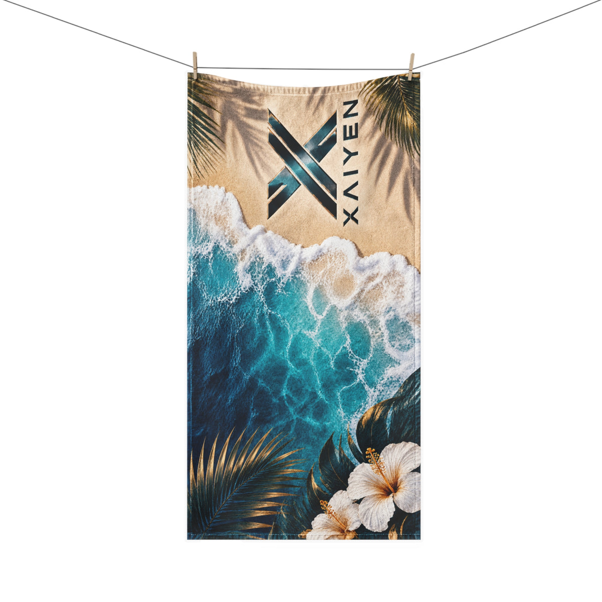 XAIYEN Premium Mink-Cotton Beach & Pool Towel – Caribbean Shore