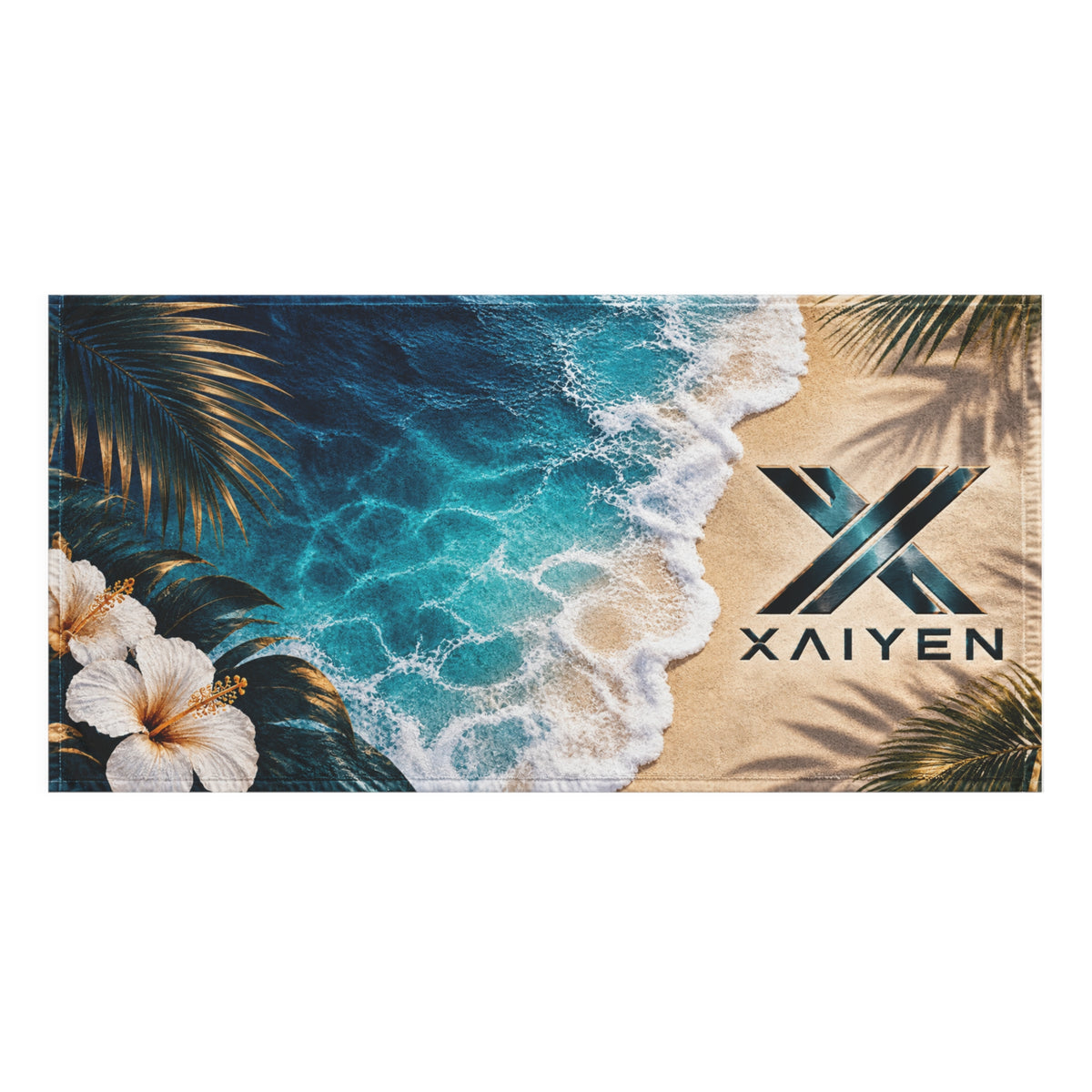 XAIYEN Premium Mink-Cotton Beach & Pool Towel – Caribbean Shore